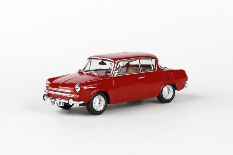 Abrex Škoda 1100 MBX 1:43 Červená Rubínová